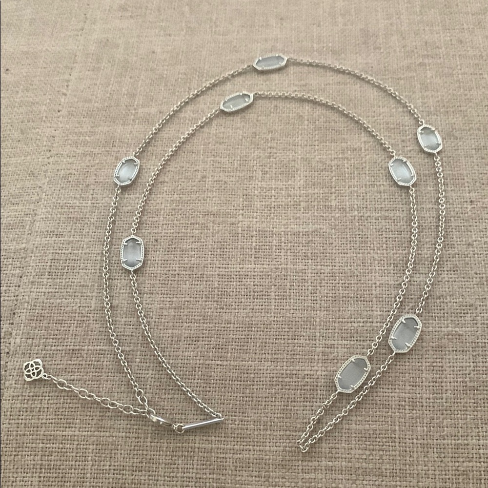Kendra Scott Elegant Kellie Silver Tone Necklace